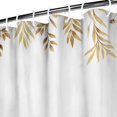 thumbnail image 3 of Watercolor Autumn Pumpkins Eucalyptus Leaves Shower Curtains,Reusable Bathtub Curtains with Hooks Basic Polyester Fabric Curtains for Halloween Thansgiving Christmas Hotel Dorm, 3 of 5