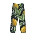 thumbnail image 4 of Goofa Citrus Fruits Elegant Lemons Printed Soft Pajama Pants for Men, Wide Leg Comfy Casual Lounge Yoga Pants-XX-Large, 4 of 9