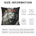 thumbnail image 5 of ARISTURING  Red Black Throw Pillow Covers Animal Lion and Lioness Decorative Pillow Cover Square Pillow Cases Cover with Zipper Outdoor Living Room Bed Sofa Pillow Covers, 5 of 5