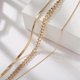 thumbnail image 5 of Moda en capas serpiente cadena gargantilla collares oro grueso grueso hexágono círculo collar joyería ajustable Sincero  Hogar, 5 of 5