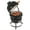 Black, variant on 13" Black Ceramic Charcoal Grill – Kamado-Style Outdoor BBQ with 10.43" Grid, Fuel-Efficient Design for Grilling, Smoking, Baking, and Roasting