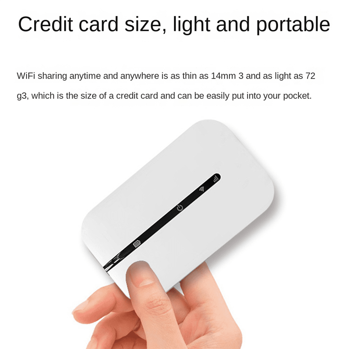 2X 4G Portable Pocket WiFi Router 150Mbps WiFi Modem Car Mobile Wifi Wireless Hotspot with Sim Card Slot Portable WiFi