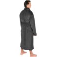 thumbnail image 2 of NY Threads Luxurious Mens Shawl Collar Fleece Bathrobe Spa Robe (Large/X-Large, Grey), 2 of 4