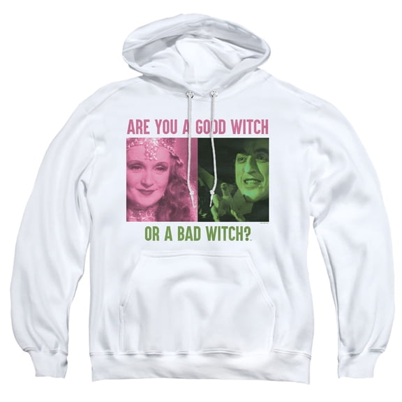 The Wizard of Oz Good Witch or Bad Witch Adult Pull-Over Hoodie, White, 2X-Large