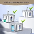 thumbnail image 4 of Transemion Water Fountain filter for element 4-Layer Filtration -Quiet Pet For Cats 2L Stainless With Pump Pet Fountain Water For TY09, 4 of 6