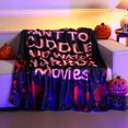 thumbnail image 2 of Horror Movie Gifts Christmas Horror Movie Blanket 50"x60" Throw Blanket Scary Nightmare Plush Warm Black Red for Home Christmas Decor Sofa Couch Bed, 2 of 6