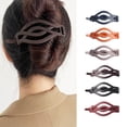 thumbnail image 1 of Pinzas vintage francesas para mujer: pinzas planas redondas en pack de 6 para pelo grueso o fino, sujeta con seguridad para recogidos y moños, 1 of 1