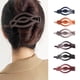 thumbnail image 1 of Pinzas vintage de resina - Set de 6 piezas con patrón floral, pasadores franceses de 4,72 pulgadas para mujer, fijación segura para cabello grueso o fino, 1 of 1