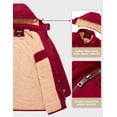 thumbnail image 6 of Soularge Women's Plus Size Winter Coat Warm Puffer Coat Jacket Winter Jacket Red 3X, 6 of 8