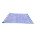thumbnail image 2 of Ahgly Company Machine Washable Indoor Rectangle Trellis Blue Modern Area Rugs, 8' x 10', 2 of 4