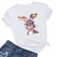 thumbnail image 2 of Pantalones Cortos para las Mujeres Sexy Pascua Moda Impresión Cuello Redondo Tee, Poliéster Ligero Casual Top para Primavera Verano Diario, Blusa de Suéter, 2 of 4