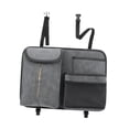 thumbnail image 2 of Organizador para asiento trasero de coche, bolsa de almacenamiento colgante, correa ajustable, soporte para botella de agua Gris, 2 of 9