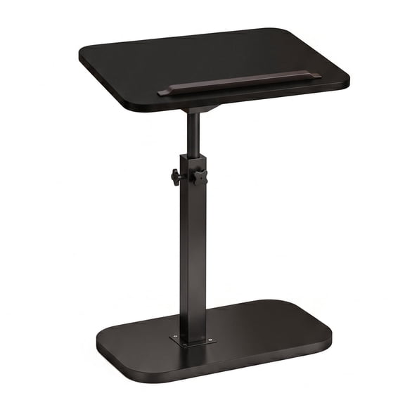 ZMXXMZ High - Quality Adjustable Side Table White : 17.52"-29.92"H, 15.75"x11.81" Thickened Top, 15KG, Great for Small Spaces & Reading/Work