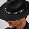 thumbnail image 6 of Qwertyu Western Cowboy Hat for Men Women Classic Fedora Hat with Buckle Belt Black, 6 of 6