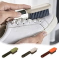 thumbnail image 1 of Cerda dura para cepillo de zapatos | Herramienta multifuncional de limpieza de cuero | Mango de plástico | Gris, verde, naranja | 17,5cm | Elimina manchas persistentes | Lavadora portátil de zapatos, 1 of 6