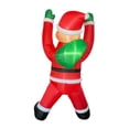 thumbnail image 3 of Decoración navideña al aire libre, accesorios fotográficos inflables navideños con Papá Noel trepador inflable con LED para vacaciones, Navidad Estilo A, 3 of 8