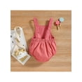 thumbnail image 3 of Qmyliery Newborn Baby Romper, Infant Toddler Heart Pattern Printed Sleeveless Buttons Canvas One Piece, 3 of 9