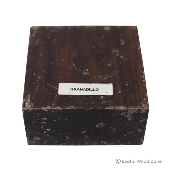 Granadillo Exotic Hardwood Bowl Turning Wood Blank - 4" x 4" x 2" (1 Piece) - Premium Wood Bowl Blanks for Exceptional Woodturning Craftsmanship