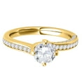 thumbnail image 2 of Aonejewelry 0.90 Ct. Ttw Classic Diamond Engagement Wedding Ring 10K Yellow Gold, 2 of 4
