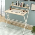 thumbnail image 4 of Mohdy Home Office Desk/Bedroom Desktop Computer Desk (80Cm Maple/Cherry Wood),Computer Desk Modern Sturdy Office Desk Writing Study Desk Laptop Notebook Table,Material:High Quality, 4 of 9