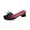 Black, variant on Pink Sandals High Heels For Women Casual Fishmouth Peep Toe Mesh Bowknot Strap Rubber Sole Shoes Breathable Large Size Options 1 Pair Shoe Box Included Size 42 Eu Weight 0.83 Lbs