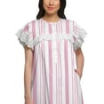 thumbnail image 5 of Moomaya Printed WoMen's Nightdress Mid Calf Length Cotton Short Sleeve Sleepwear, 5 of 6