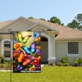 thumbnail image 2 of Colorful Butterflies And Flowers Garden Flag For Home Outdoor Garden Yard Decor 12x18 Inch, 2 of 5