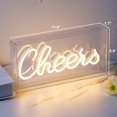 thumbnail image 3 of Caja De Luz Led De Escritorio Usb, Señal De Alegría, Señal De Luz De Neón 3D Para Decoración De Pared De Bar, Accesorios De Iluminación Para Fiesta, 3 of 5