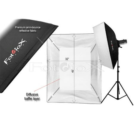 Image of Fotodiox Pro 32x48in (80x120cm) Softbox PLUS Grid (Eggcrate) for Studio Strobe/Flash with Soft Diffuser and Dedicated Speedring for Bowens Gemini Standard Classica Powerpack R Series Rx Series and