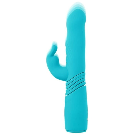 Evolved Bunny Hop Throbbing Rabbit Vibrator, Blue