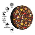 thumbnail image 4 of Yiaed Roosters Print Print Tire Wheel Cover, tire covers for trailers,rv wheel covers,rv tire covers, camper tire covers,tire covers for cars-14 inch, 4 of 6