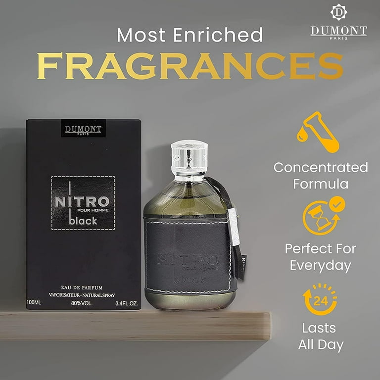 Dumont Nitro Black - 3.4 Eau De Parfum - 3.4oz - Luxury