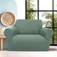 thumbnail image 2 of PiccoCasa Jacquard Stretch Sofa Slipcover Non Skid Couch Cover Asparagus Small, 2 of 7