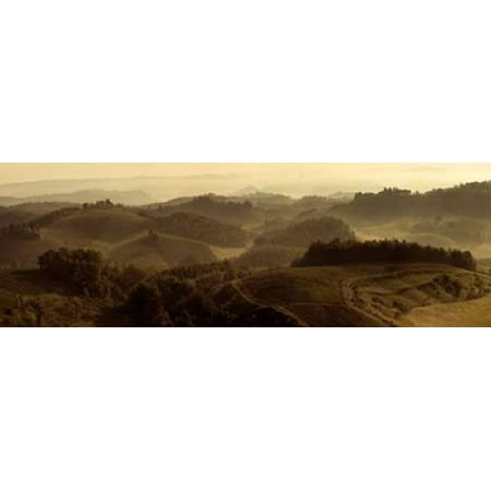 Sunrise Over Tuscany Poster Print by Shelley Lake