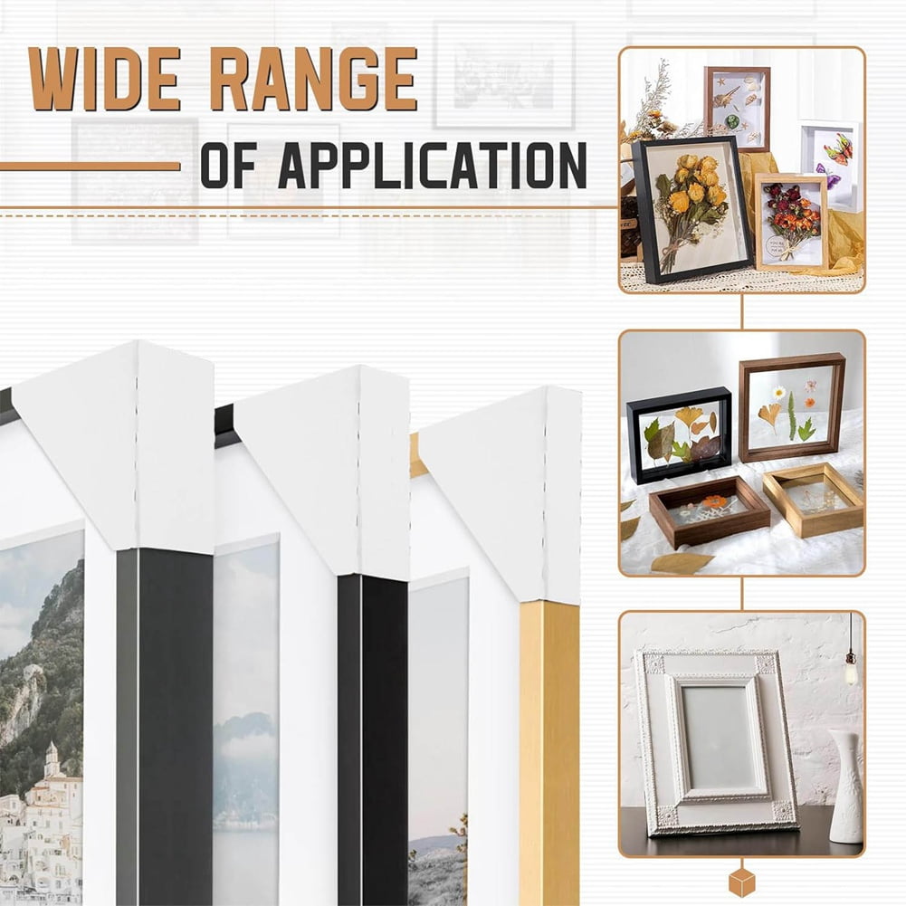100Pack Adjustable Cardboard Corner Protectors for 1In 1.5In 2.1In Frame Shipping Protection
