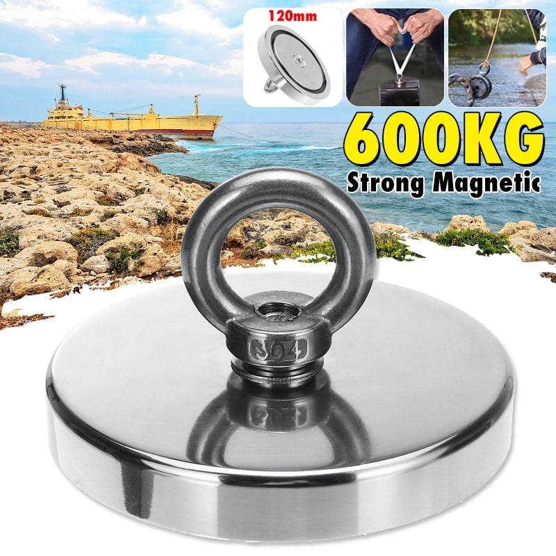 Neodymium Recovery Magnet Hook Metal Detector Treasure Hunting Fishing Ring Kit