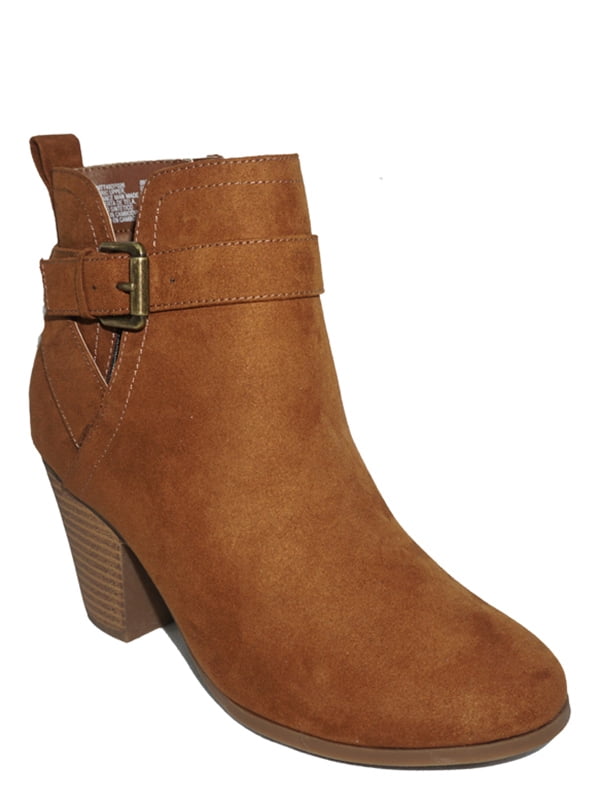 Women's Time and Tru Ankle Strap Bootie 