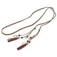 thumbnail image 3 of Niñas Señoras Mujeres Moda Flaco Microfibra Fina Cintura Delgada Cintura - café Baoblaze Cinturón fino de mujer, 3 of 7