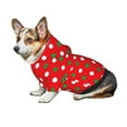 thumbnail image 7 of Haiem White and Green Polka Dot for Winter Dog Hoodie Sweatshirts with Pockets Warm Dog Clothes for Small Dogs Chihuahua-X-Small, 7 of 7