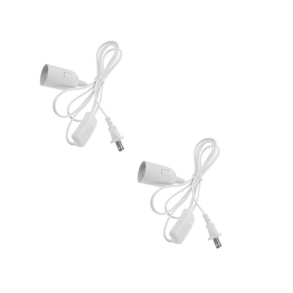 Masteelf 2pcs Light Bulb Cord Hanging Lights Cord With E27 Light Bulb Socket And On/Off Switches Hanging Lantern Cord Plug In pendant lights Cord For Kitchen Bedroom