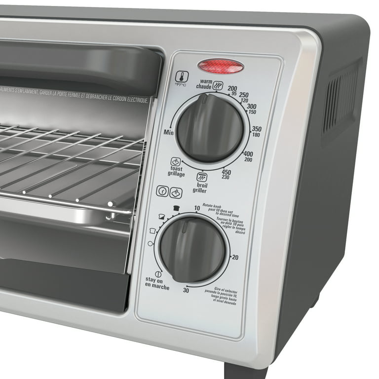 Black & Decker™ 4-Slice Toaster Oven in Grey, 1 ct - Fred Meyer