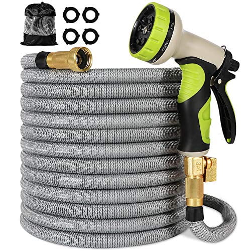 All New Expandable Water Hose With Triple Latex Core 3/ Titan 75Ft Garden Hose 