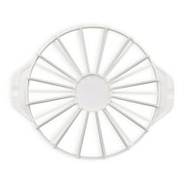 RYUJNDK Cake Divider Household Round 14/16 Pieces Bread Cake Divider Equal Portion Cutter Marker Baking Tool White