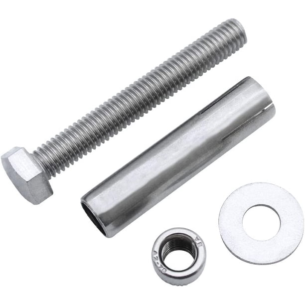 6 piezas tornillos de expansión M8 x 60mm 304 acero inoxidable tuerca hexagonal externa manga expansión perno de anclaje anclajes de fijación de alta resistencia XianweiShao 8390615777001