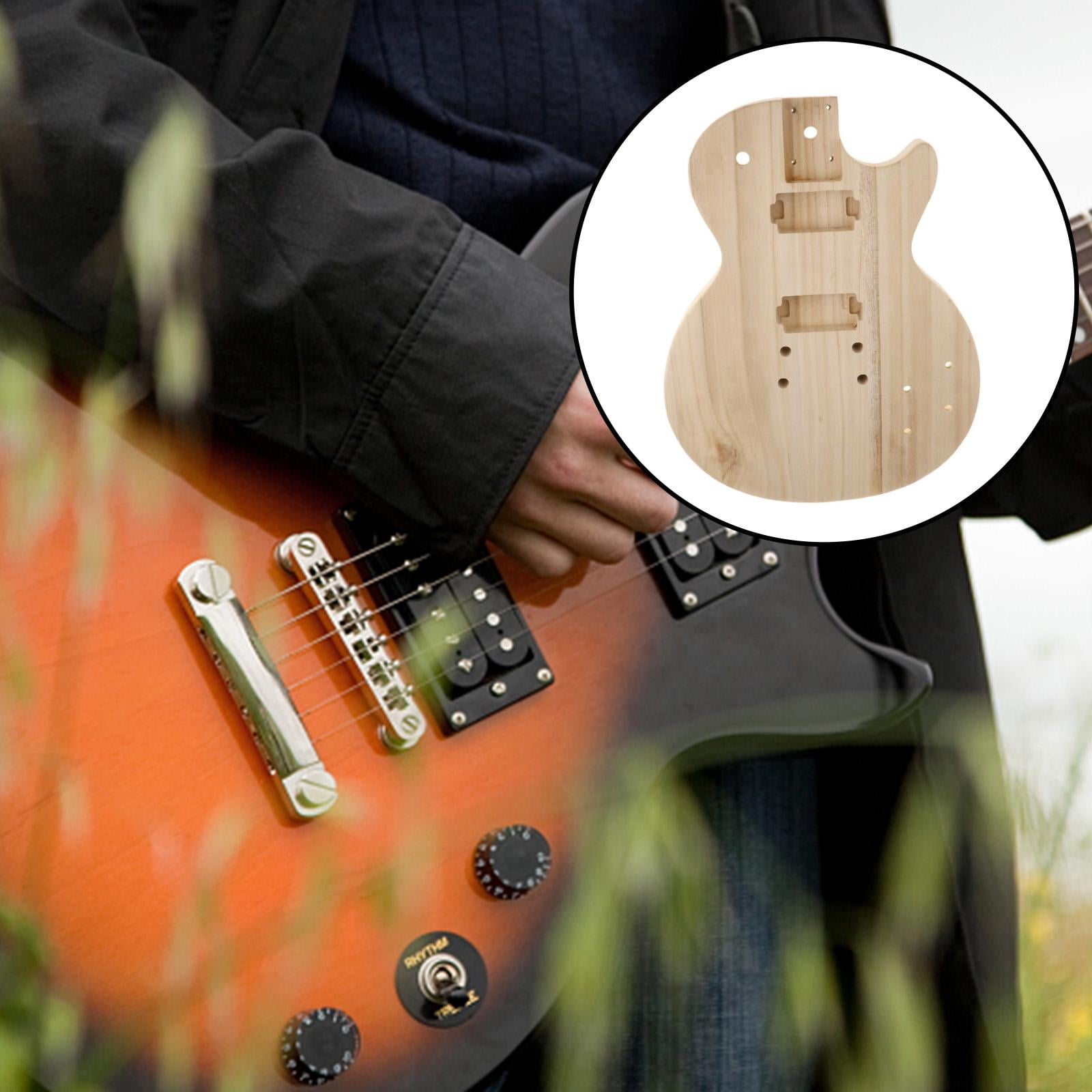 Unfinished Electric Guitar Hollow Maple Guitar Body Barrel Blank Suitable for DIY ST Guitar Parts, Perfect for Customizing