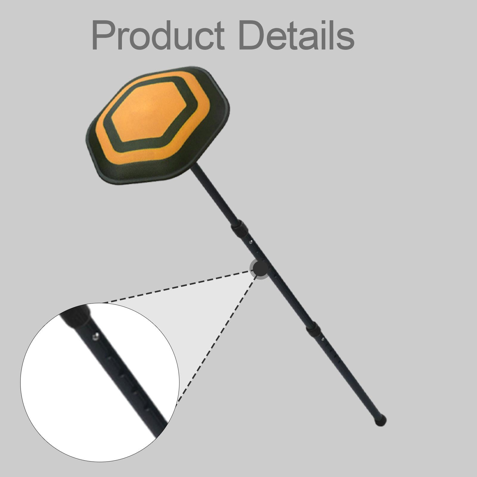 harayaa Durable Golf Bag Support Rod Height Adjustable Pole for Golf Supplies Travel Bag Black Pole OrangeLid