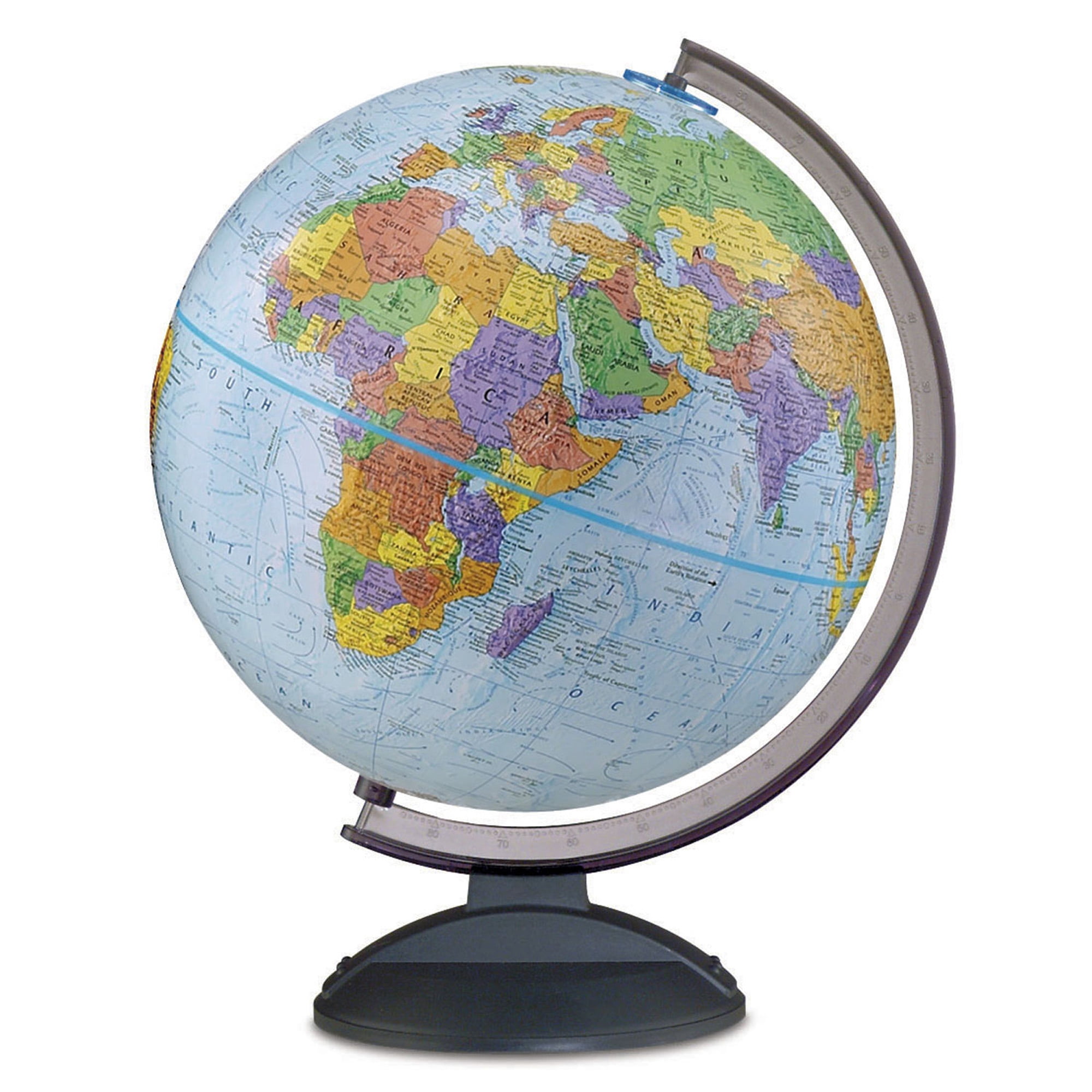 4” World Globe Earth Map Rotating Geography Ocean Classroom Learning Desk Decor 