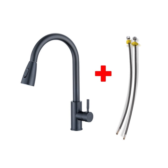 Kitchen Pull-Out Telescopic Cold And Hot Random Pulling Faucet Sink Dishwasher Basin Mixing Valve ,Effortless Installation