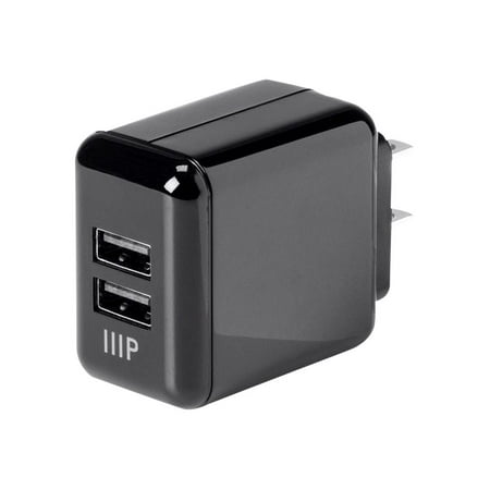 UPC: 0889028036198 | Monoprice Select Plus – Power adapter – 22 Watt – 4.2 A – 2 output connectors (2 x USB)