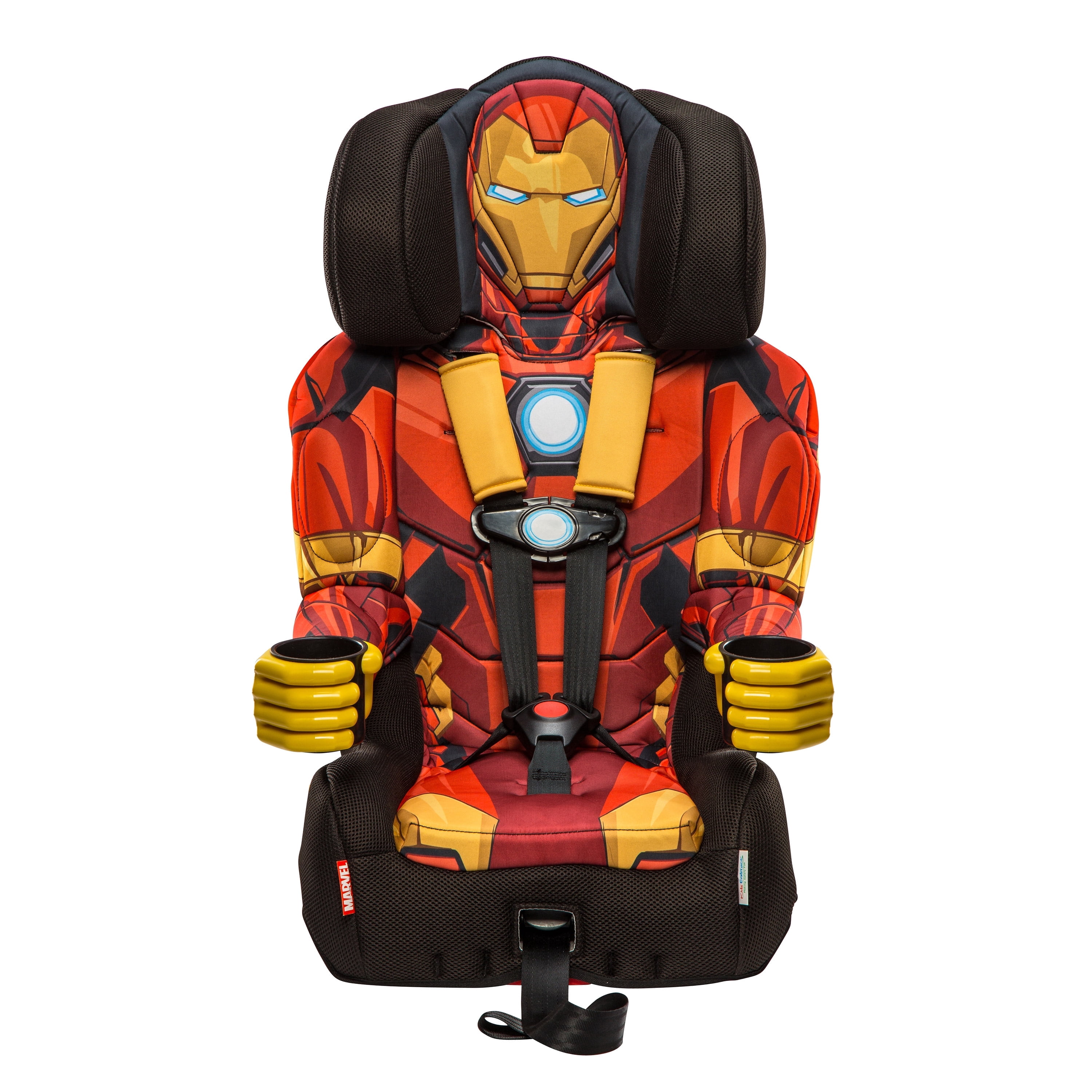 KidsEmbrace Iron Man 2-in-1 Combination Harness to Booster Car, Forward-Facing Harness, Booster, Multi-Position Headrest, Toddler